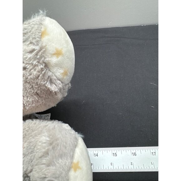 15.5" Cloud B Gray Hugginz Bunny Soft Plush Gold Stars Stuffed Animal Toy - Picture 6 of 7